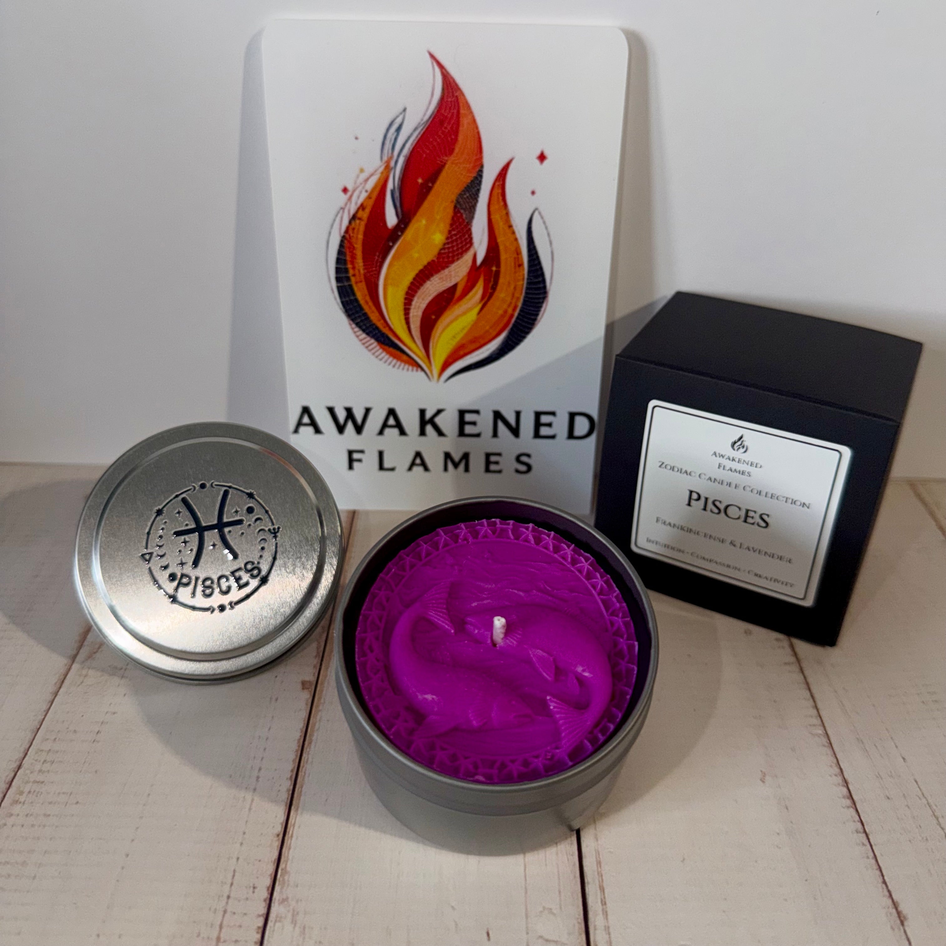 Pisces Zodiac Candle