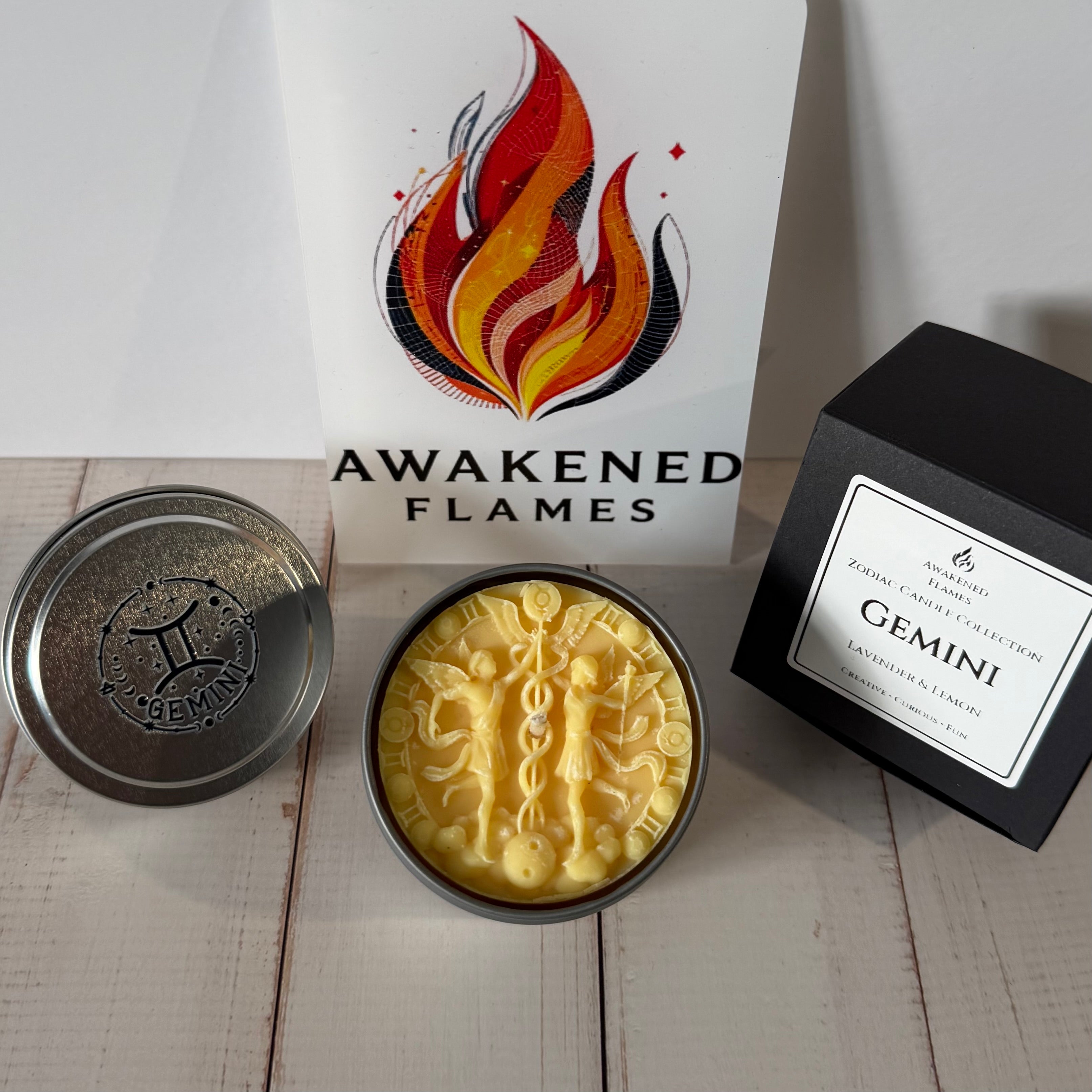 Gemini Zodiac Candle