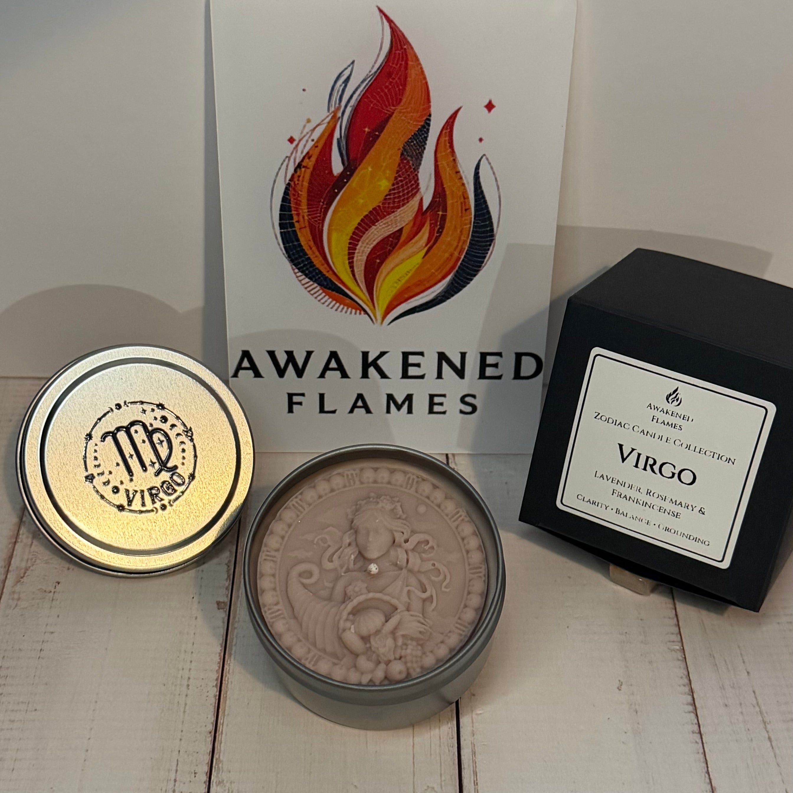 Virgo Zodiac Candle