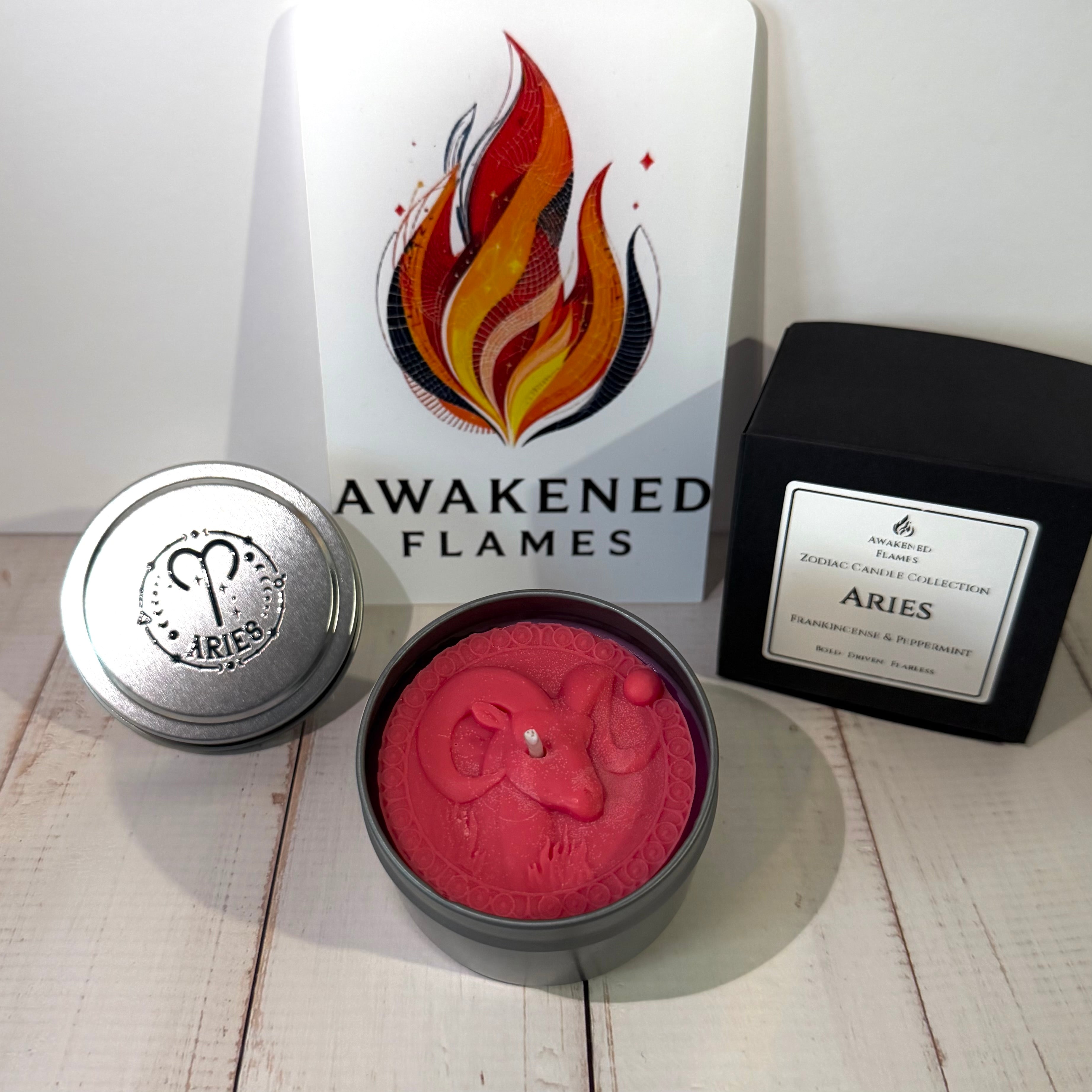 Aries Zodiac Candle