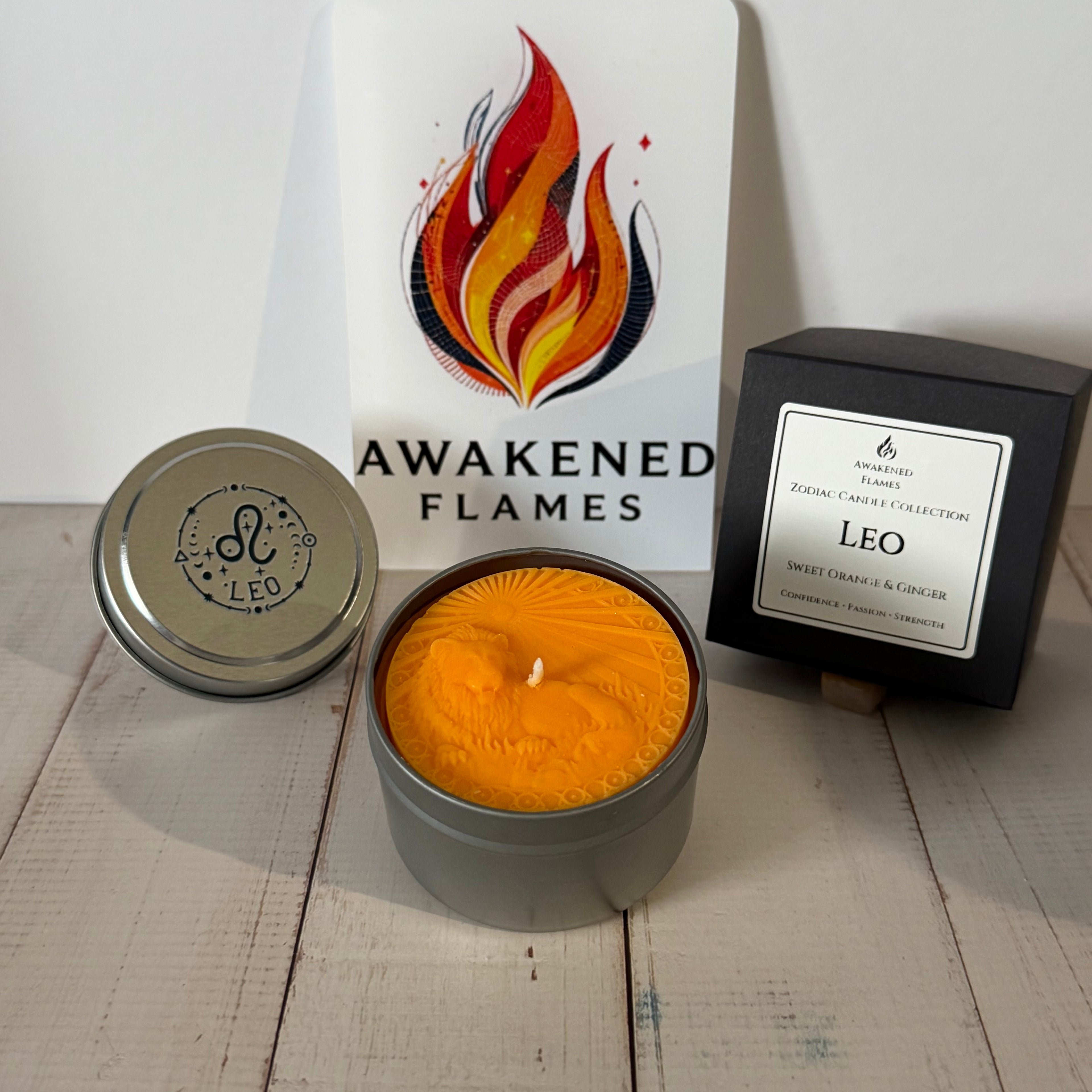 Leo Zodiac Candle