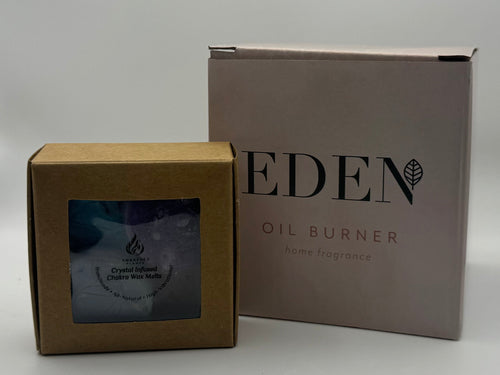 Crystal-infused Chakra Wax Melts and Burner